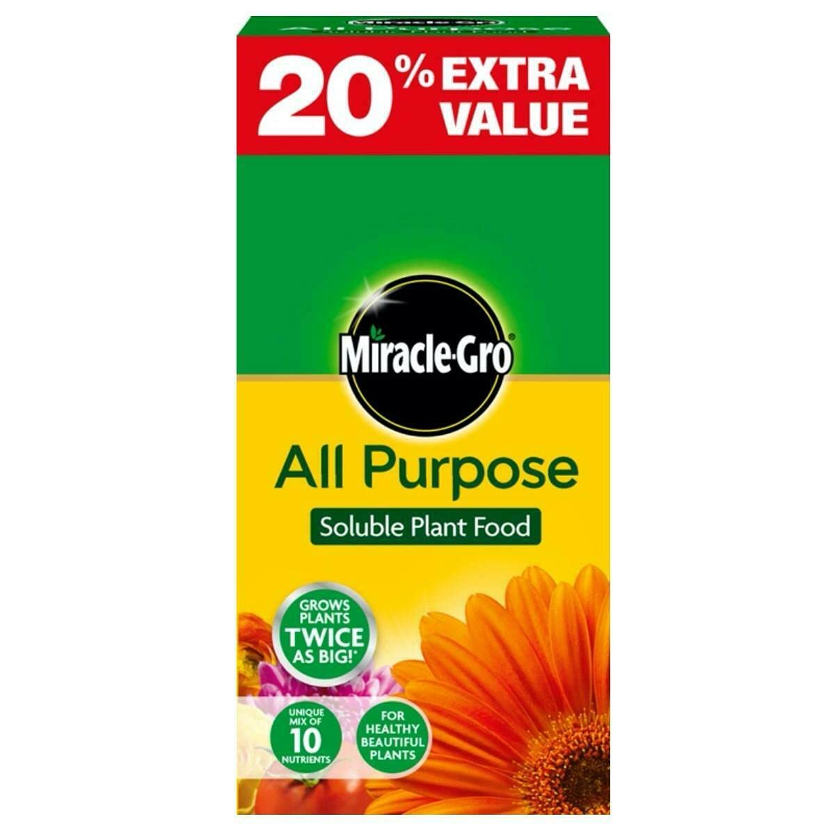 Miracle-Gro All Purpose Plant Food 1kg + 20% EXTRA FREE