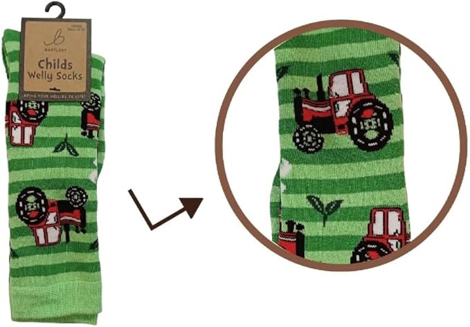 Bartleby Childs Welly Sock 9-3 Wellington Boot Socks Comfortable Warm Fit
