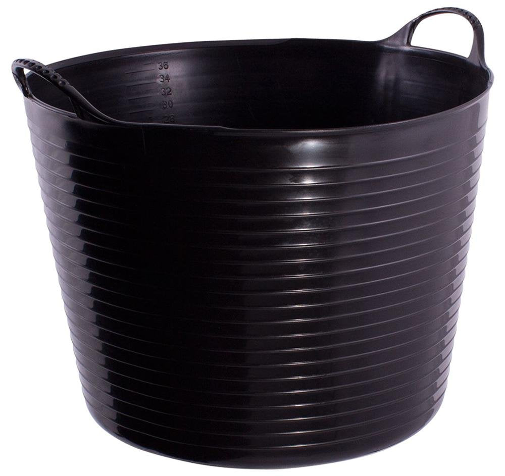 (3 for 2) Gorilla Tub® Large 38L – Durable Multi-Purpose Plastic Tub BLACK