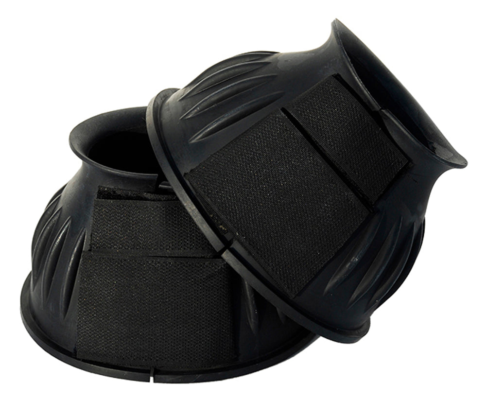 Snowhill Touch Tape Over-Reach Boots – Black, Large, Rubber Pair