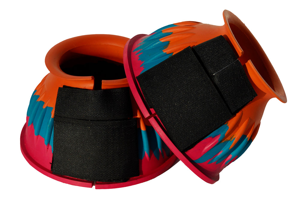 Snowhill Touch Tape Over-Reach Boots – Bright, Large, Rubber Pair