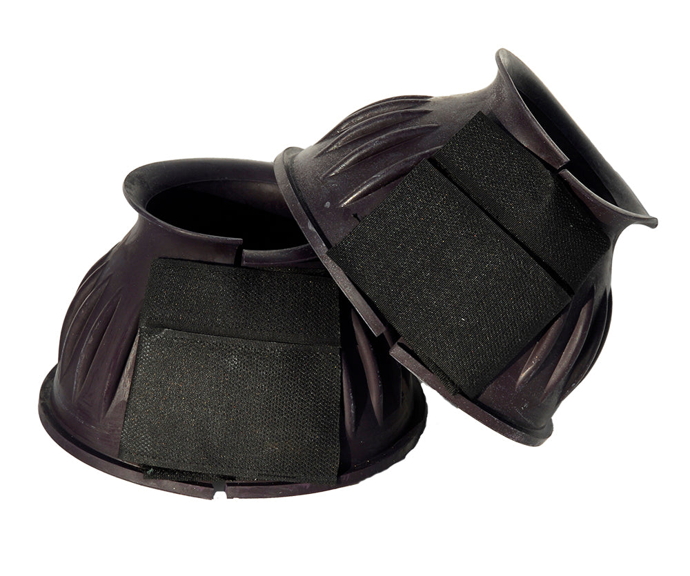 Snowhill Rubber Over-Reach Boots – Small, Plum, Double Touch-Tape Closure