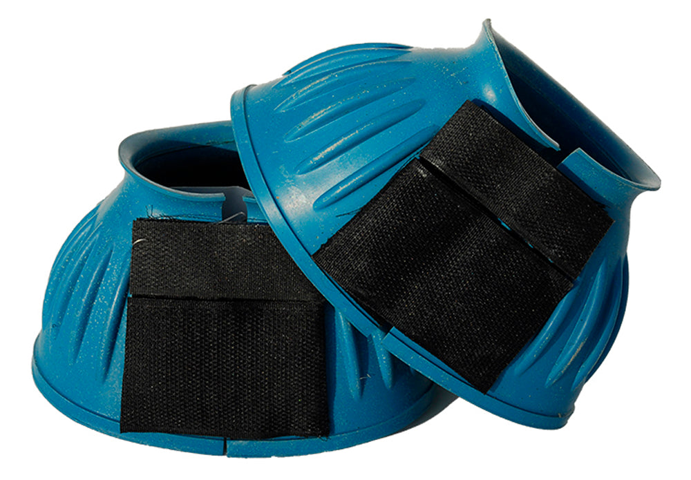Snowhill Rubber Over-Reach Boots – Extra Large, Turquoise, Touch-Tape Closure