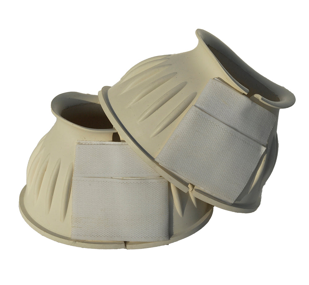Snowhill Rubber Over-Reach Boots – Extra Large, White, Double Touch-Tape Closure