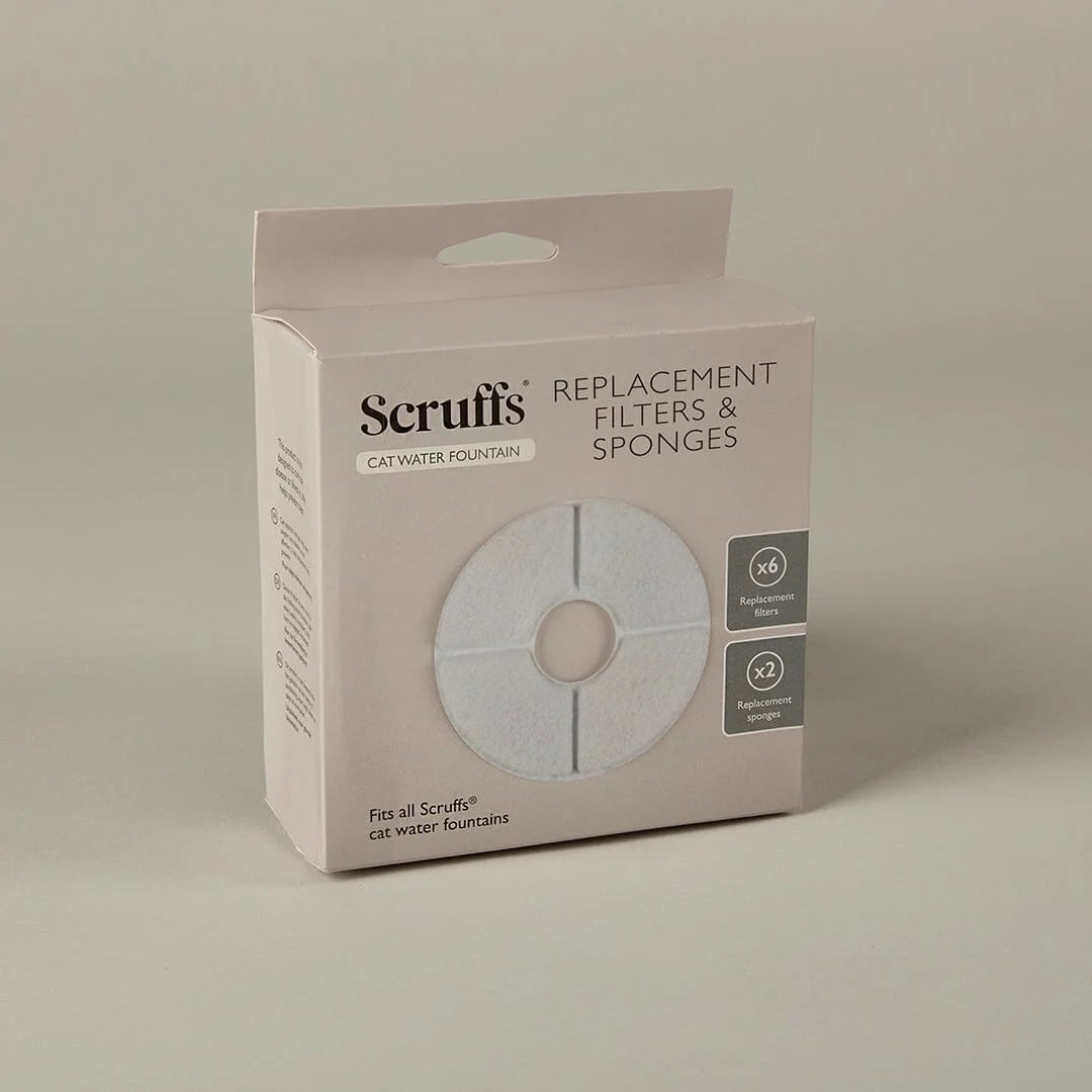 Scruffs Cat Water Fountain Replacement Filters & Sponges