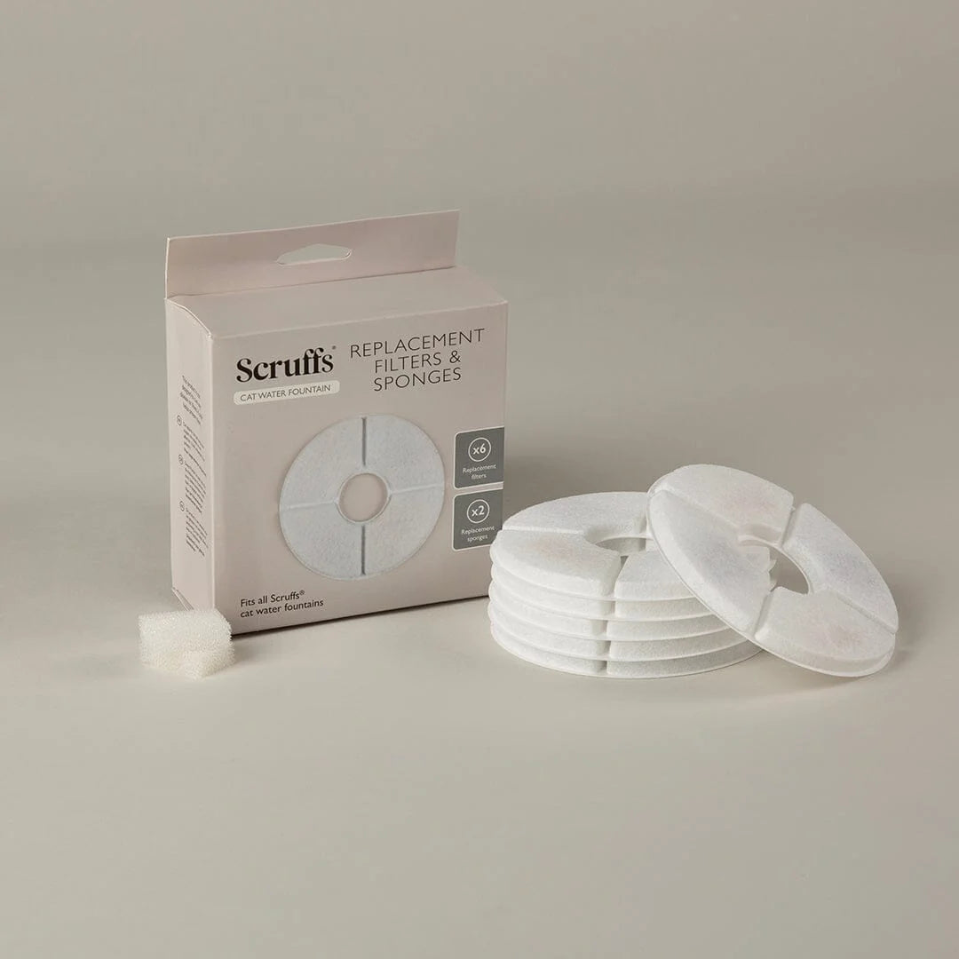 Scruffs Cat Water Fountain Replacement Filters & Sponges