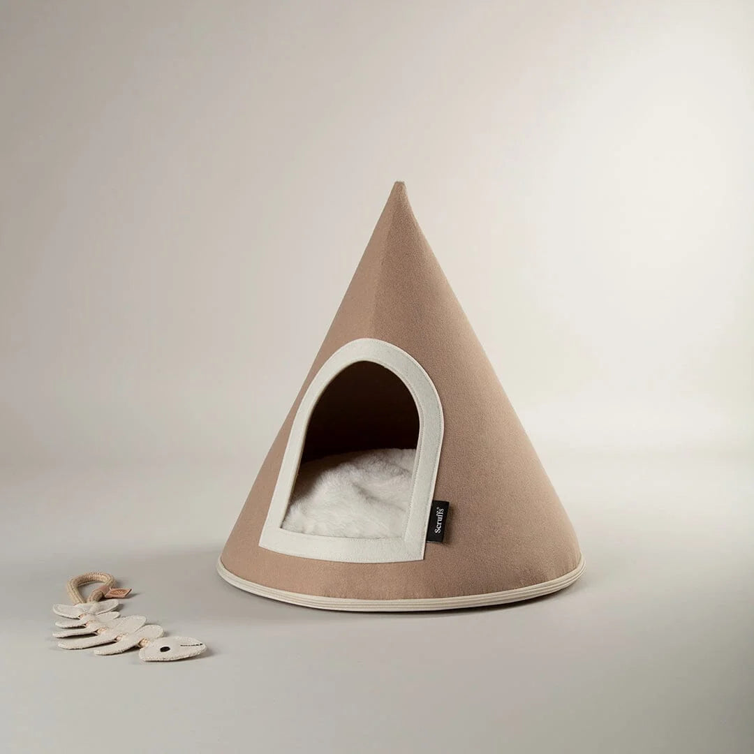 Scruffs Stockholm Felt Cone Cat Bed L50cm x W50cm x D50cm
