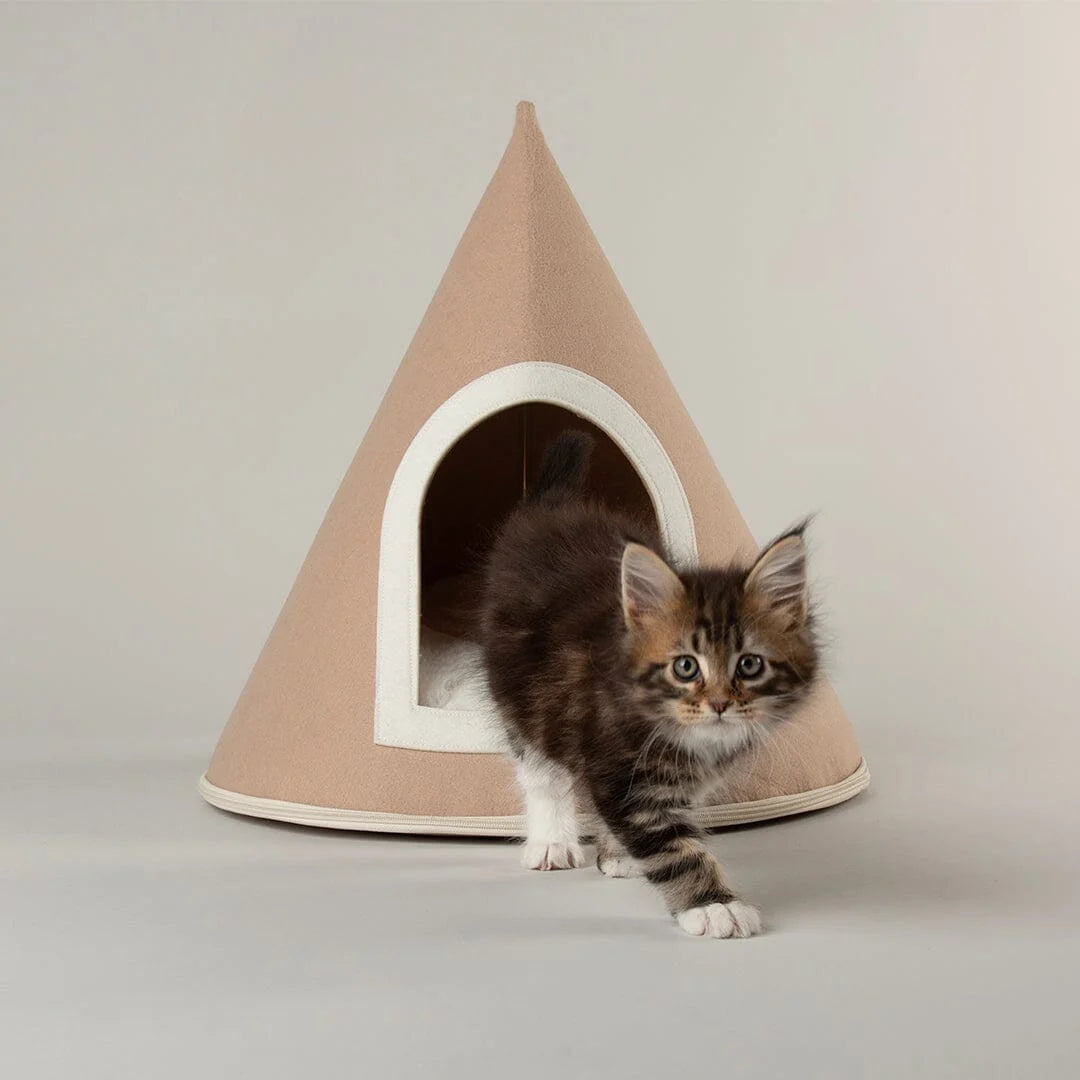 Scruffs Stockholm Felt Cone Cat Bed L50cm x W50cm x D50cm
