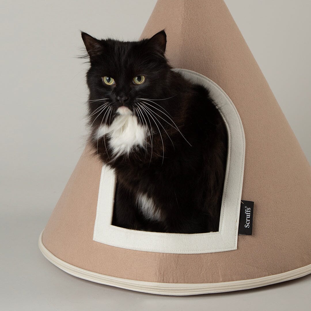 Scruffs Stockholm Felt Cone Cat Bed L50cm x W50cm x D50cm