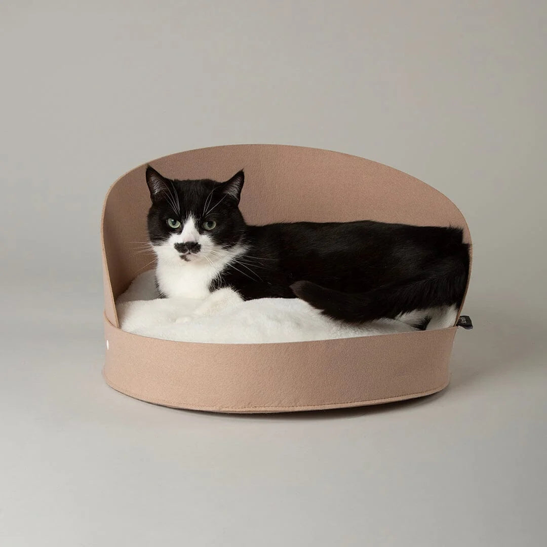 Scruffs Stockholm Felt Round Cat Bed L27cm x W44cm x D44cm