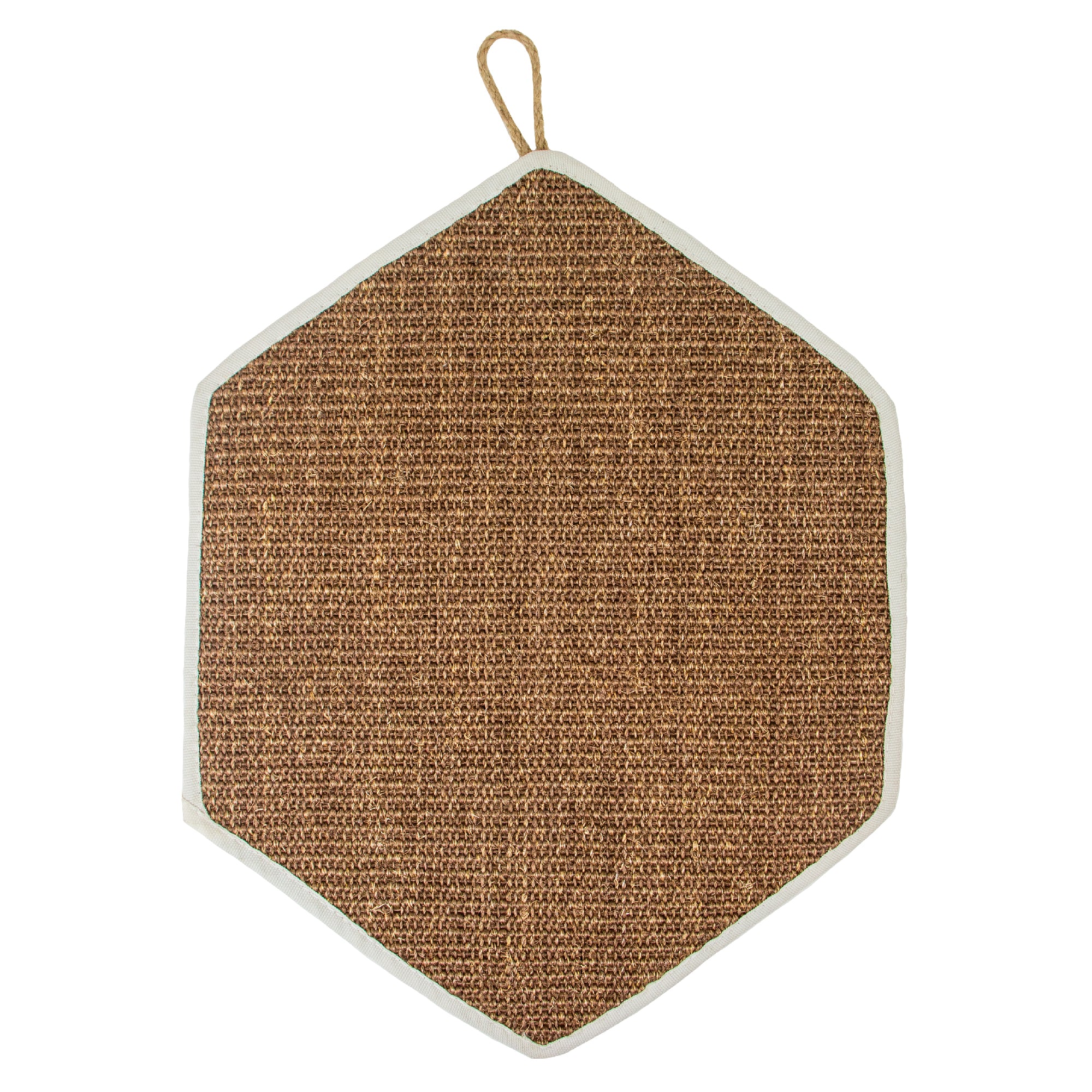 Ancol Hanging Cat Scratcher – Natural Sisal Scratching Mat, Hang or Lay Flat