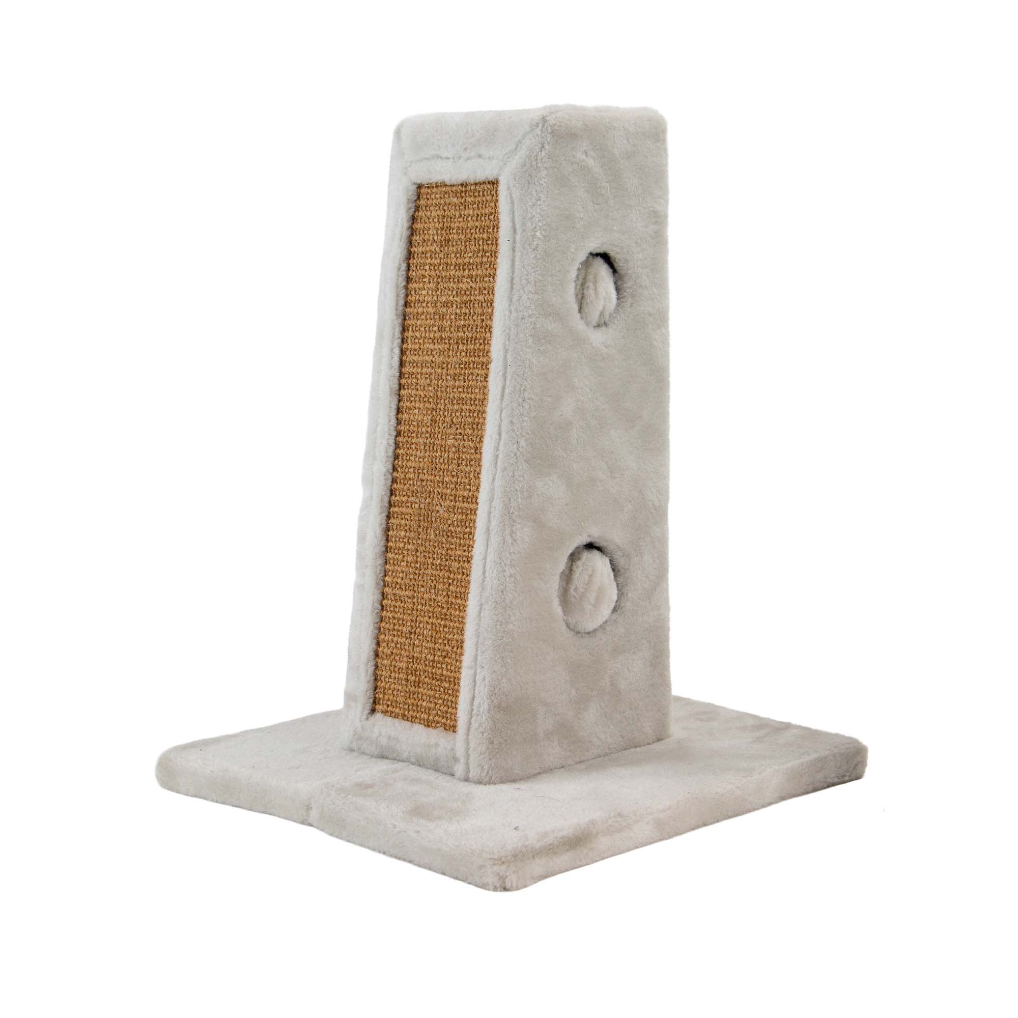 Ancol cat scratch tower with a sisal panel and openings on the side