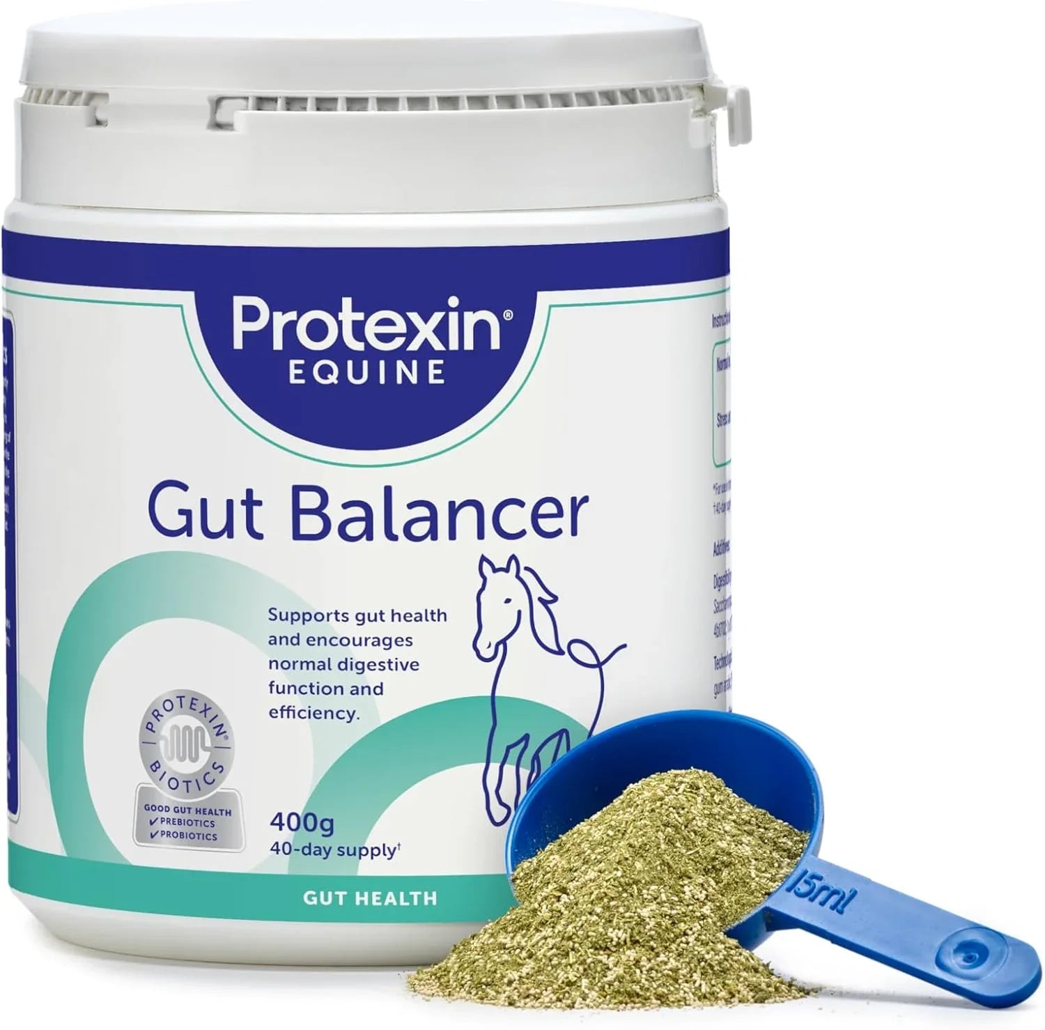 Protexin Equine Premium Gut Balancer 400g – Daily Probiotic & Prebiotic Supplement for Horses & Ponies
