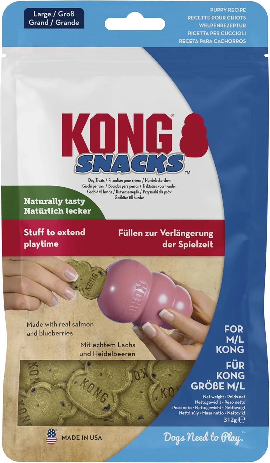 KONG Snacks Large - All Natural Puppy Biscuits Dog Treats