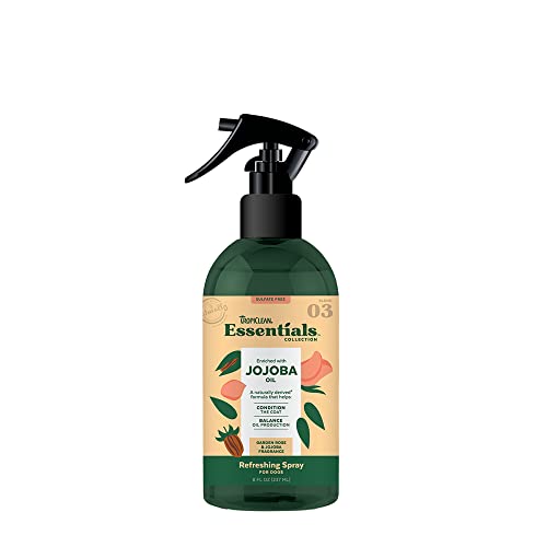 TropiClean Essentials Jojoba Oil Deodorising Spray – 236ml for Dogs & Cats