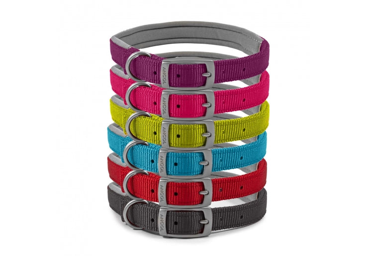 Ancol Viva Padded Dog Collar Pink, Size 6 (45-54cm)