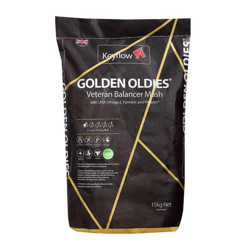 Keyflow Golden Oldies – 15kg Nutritional Care Feed for Veteran Horses