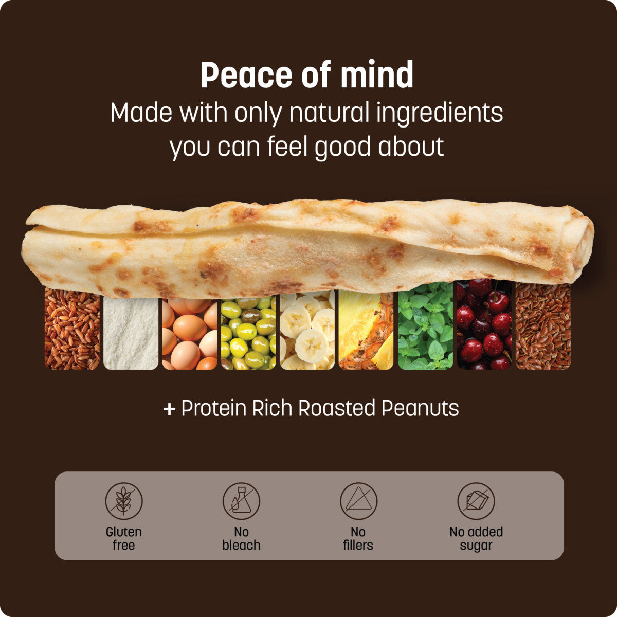 Earth Animal No-Hide Peanut Butter Chew Medium 60g