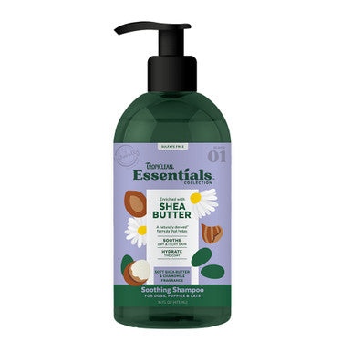TropiClean Essentials Shea Butter Shampoo – 473ml for Dogs, Puppies & Cats