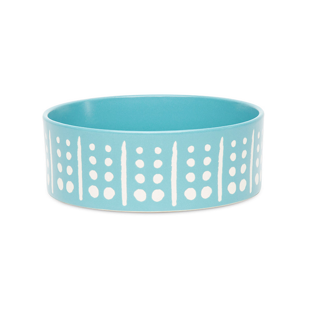 Scruffs Aztec Dog Food Bowl 15cm Turquoise