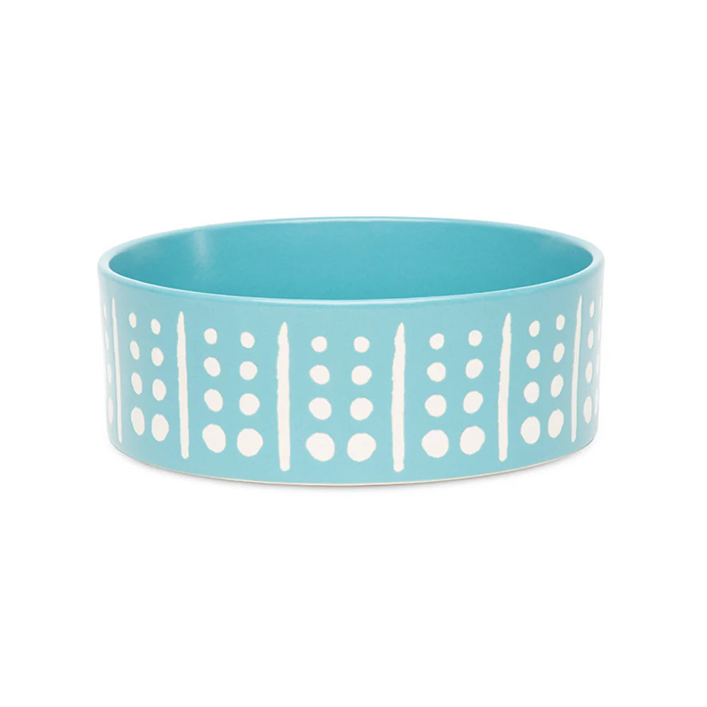 Scruffs Aztec Dog Food Bowl 19cm Turquoise