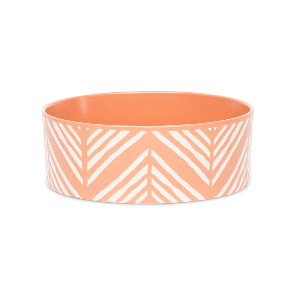 Scruffs Aztec Dog Food Bowl 19cm Terracotta