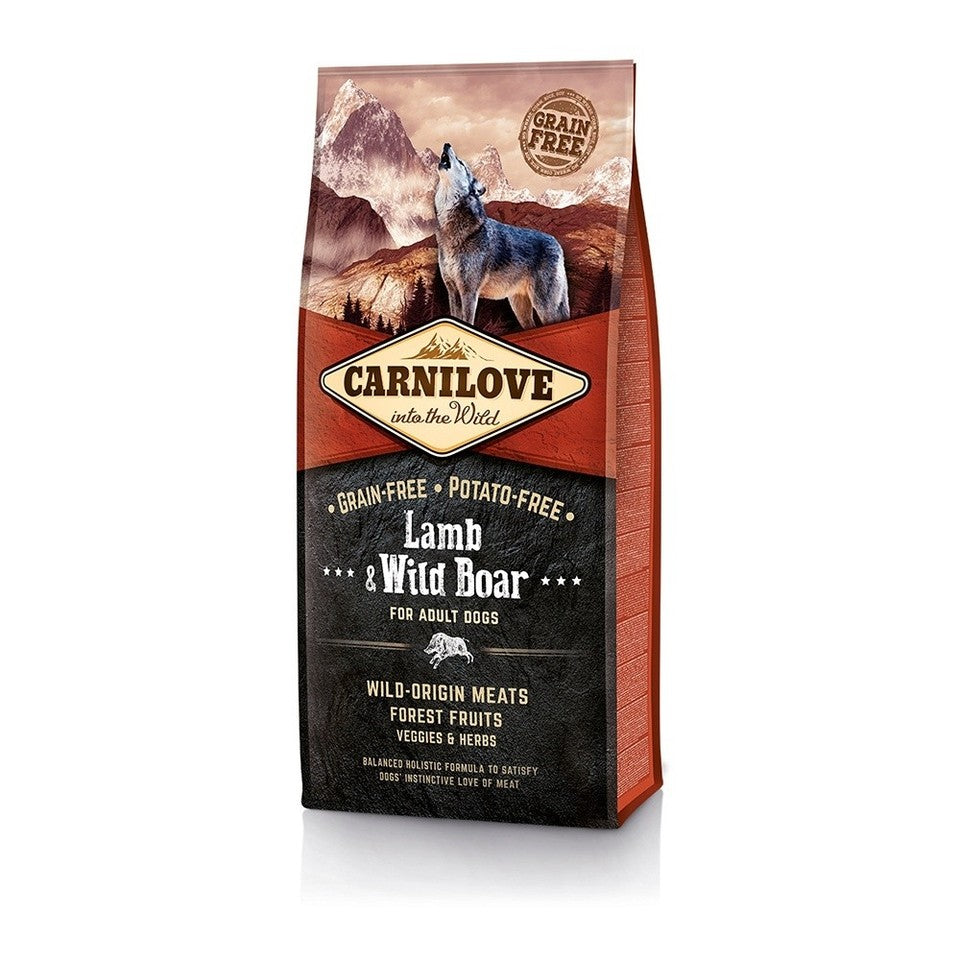 CARNILOVE Lamb & Wild Boar Adult 12kg Dry Dog Food