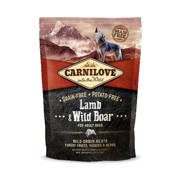 CARNILOVE Adult Lamb & Wild Boar Grain Free Dry Dog Food 1.5kg