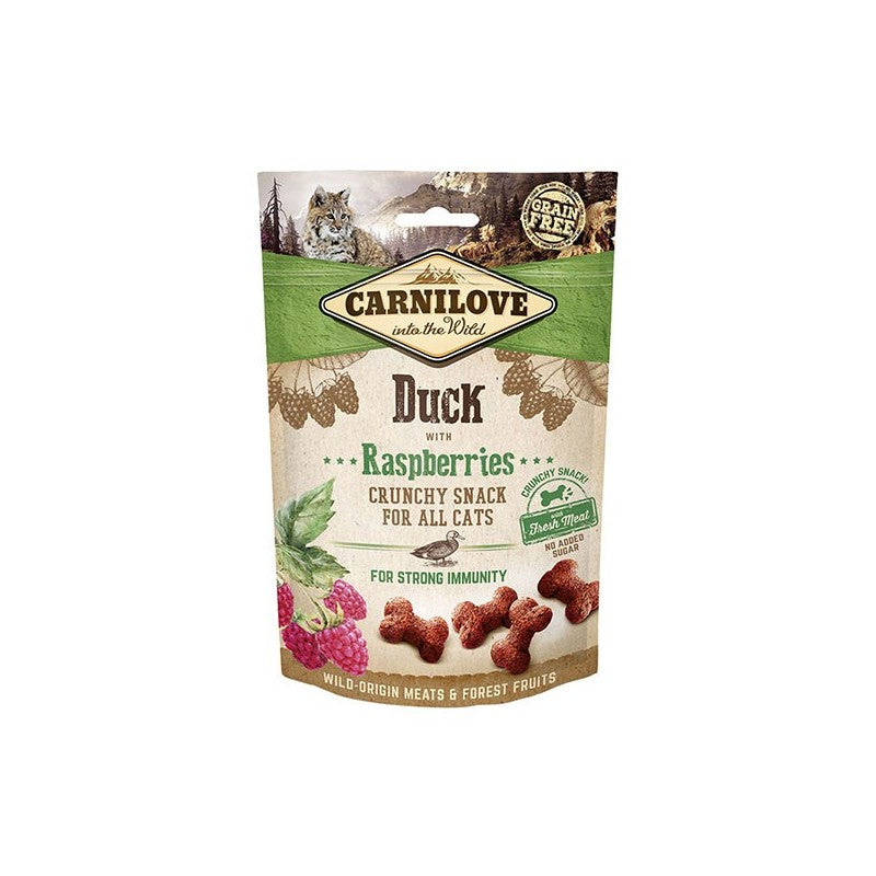 CARNILOVE Duck with Raspberries Cat Treat 50g Natural Cat Snack