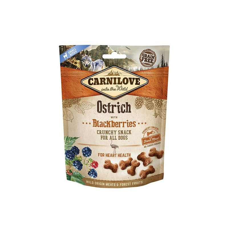 CARNILOVE Ostrich with Blackberries Dog Treat 200g Natural Dog Snack