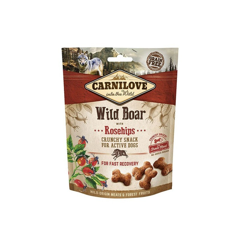 CARNILOVE Wild Boar with Rosehips Dog Treat 200g Natural Dog Snack