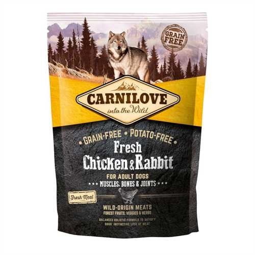 CARNILOVE Fresh Chicken & Rabbit Adult 1.5kg Dry Dog Food