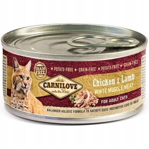CARNILOVE Chicken & Lamb Adult Cat 100g Wet Cat Food