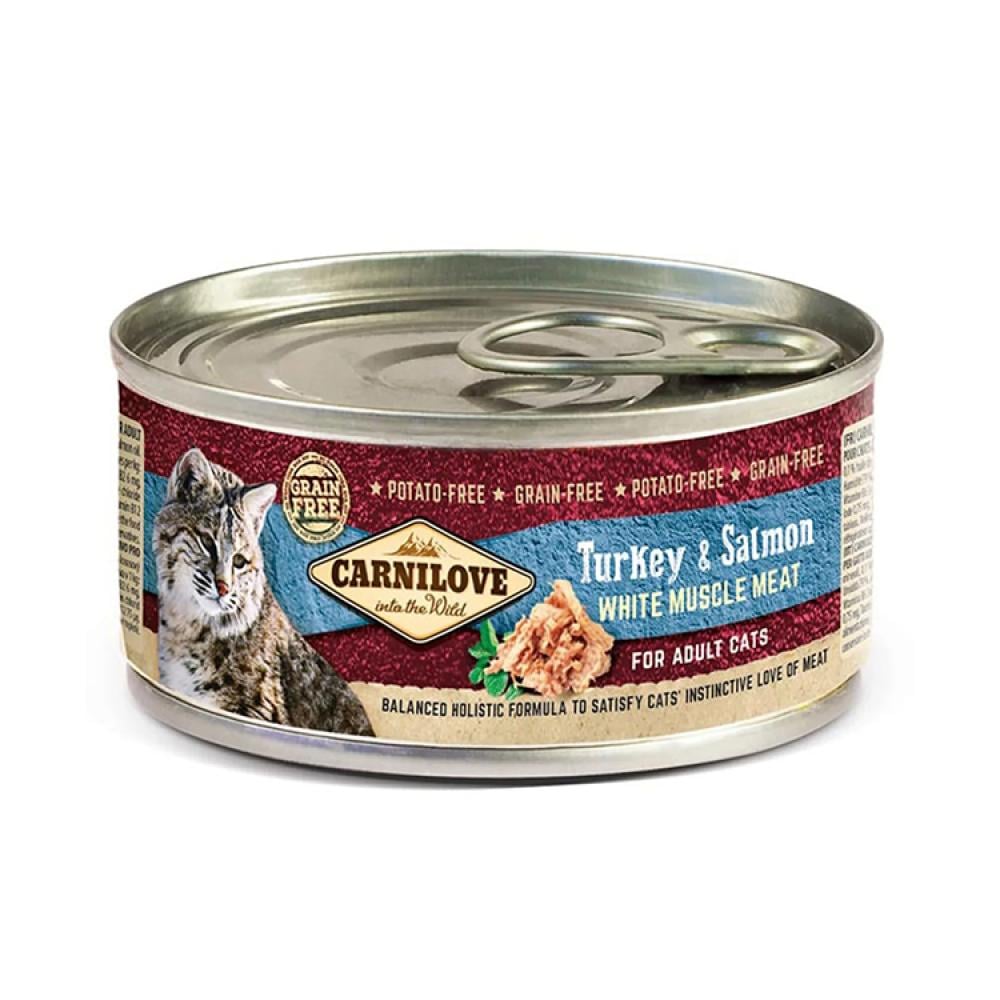 CARNILOVE Turkey & Salmon Adult Cat 100g Wet Cat Food
