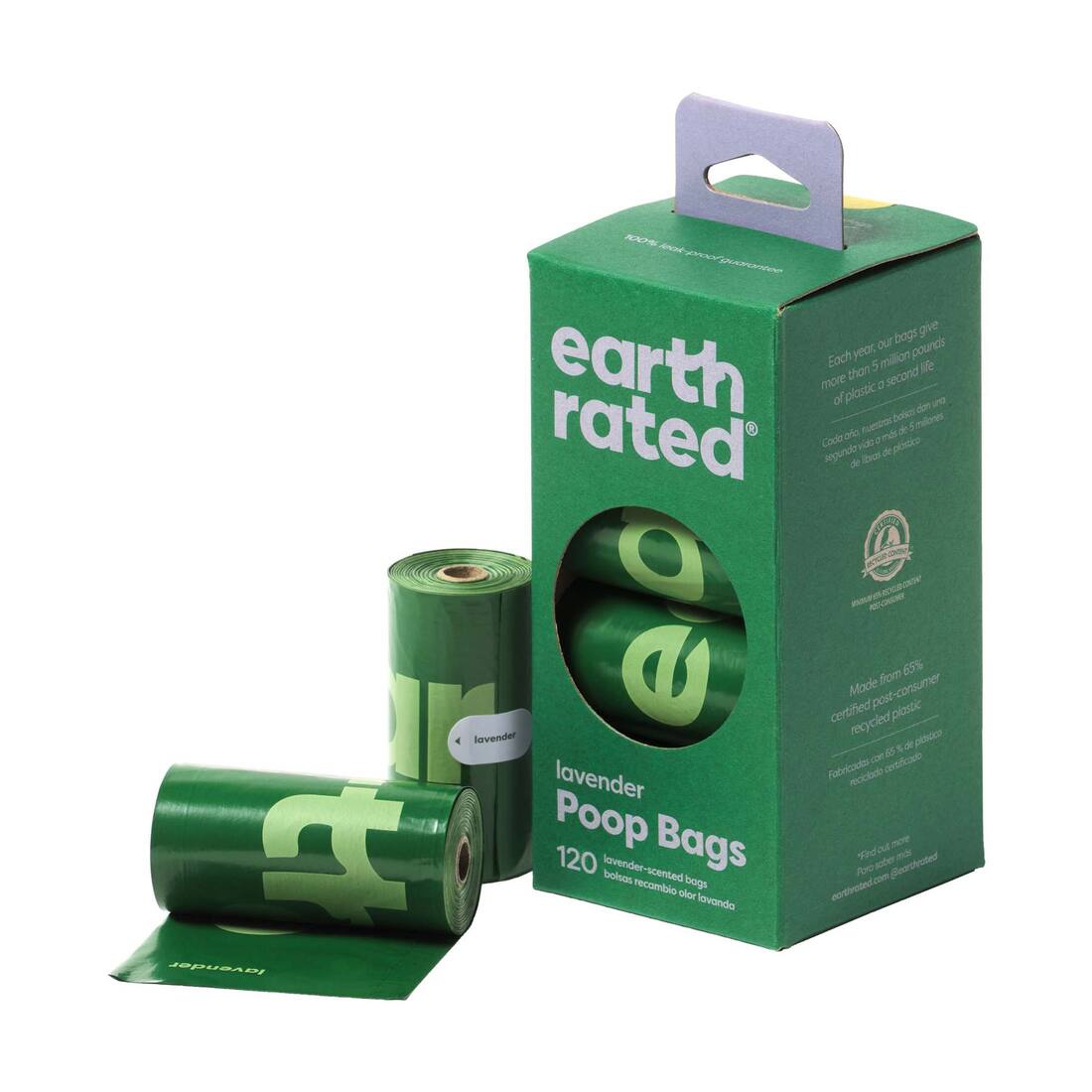 Earth Rated Poo Bags (Lavender, 8 x 15)
