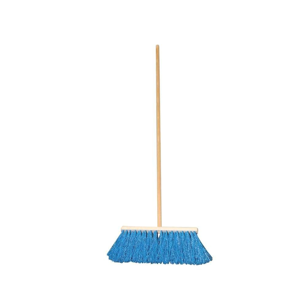 KM Elite Wooden Flick Broom 14 Inch Stable Yard Cleaning Broom Horse Grooming Tool - Animall