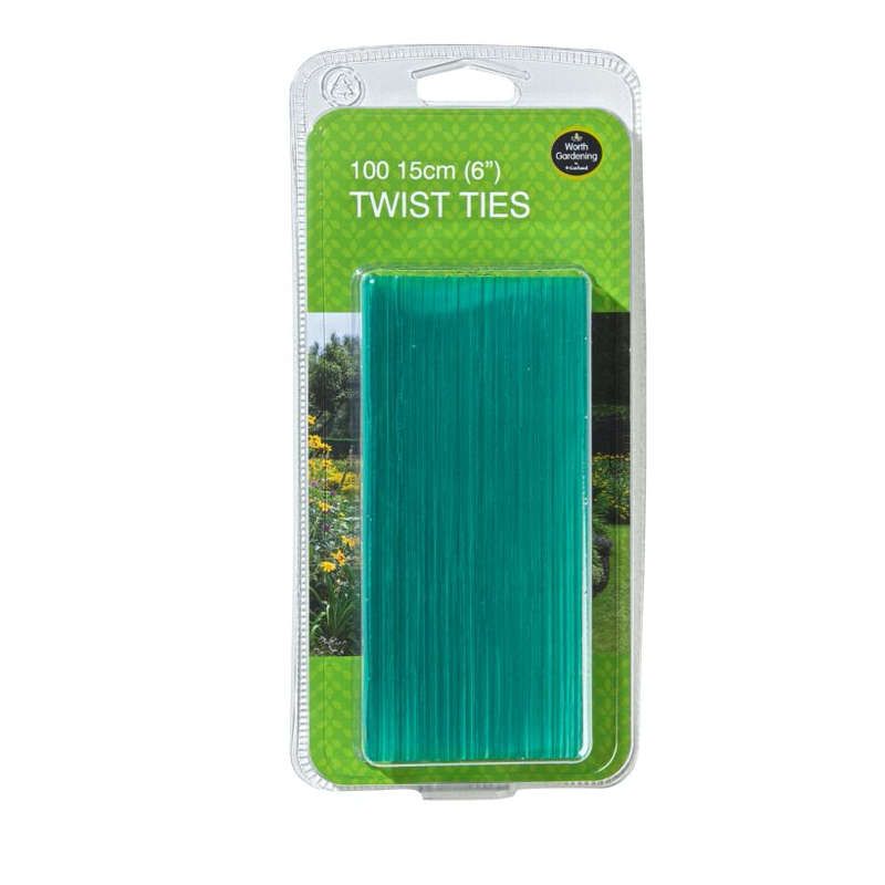 Smart Garden 15cm TwistyTies 100 Pack - Rot Proof Garden Wire Ties for Plants & General Use