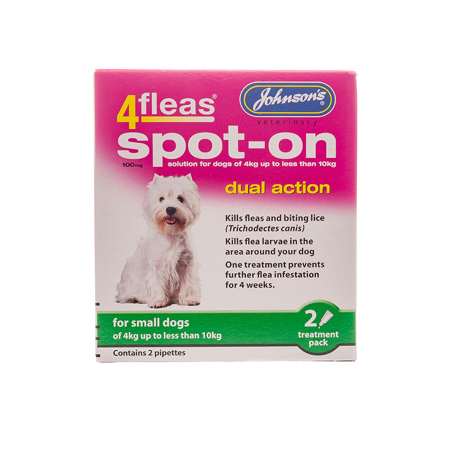 4Fleas Spot On For Small Dogs 4-10kg