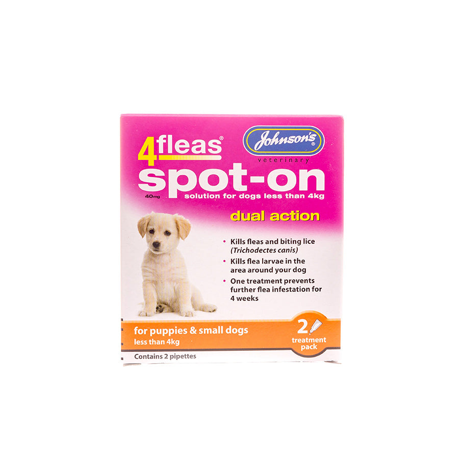 4Fleas Spot On For Puppies Up To 4kg