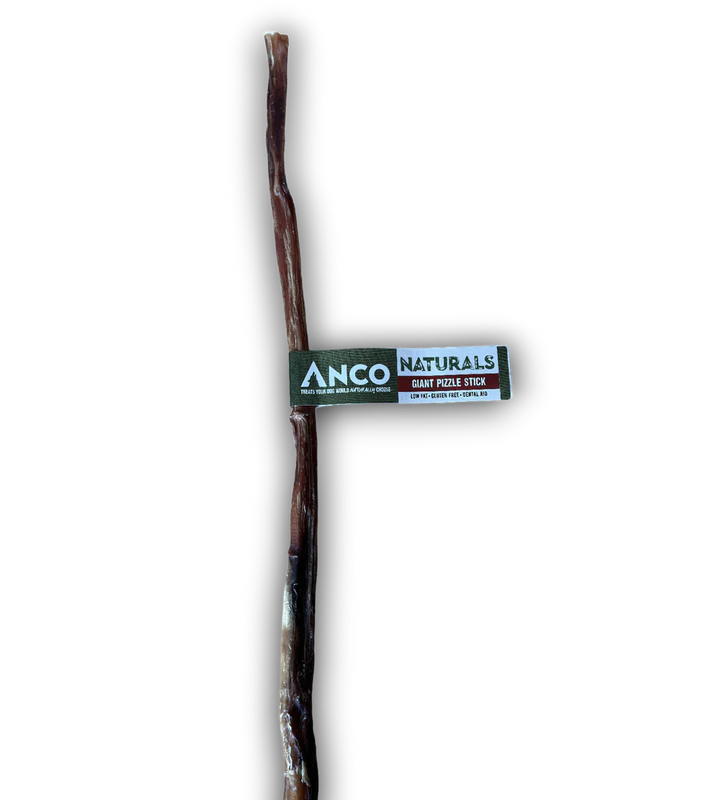 Anco Bully Pizzle Large Dog Treats – 100% Beef, High Protein Chews