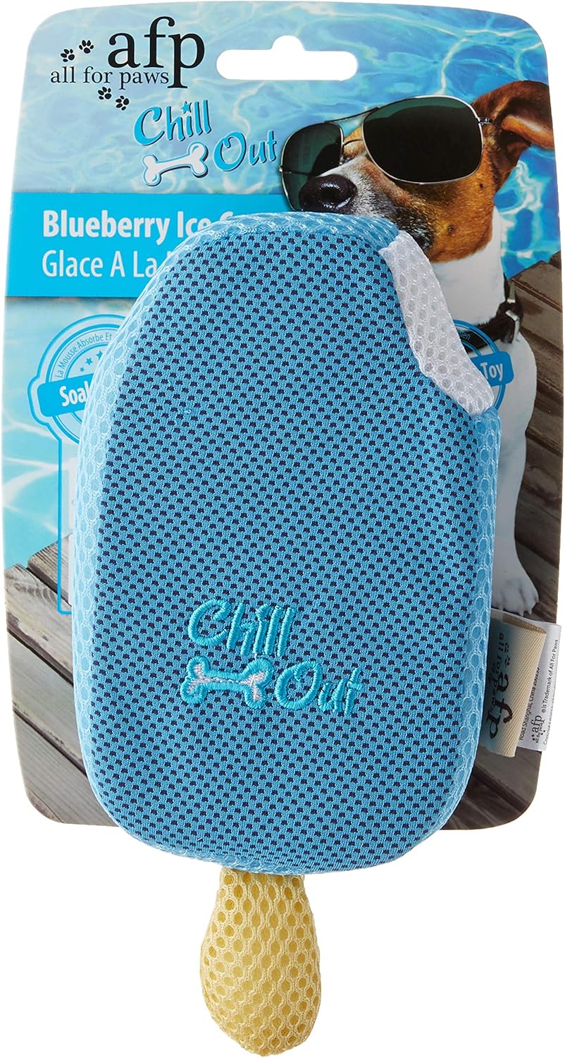 All For Paws Chill Out Watermelon Slice - Cooling Water-Soak Dog Toy