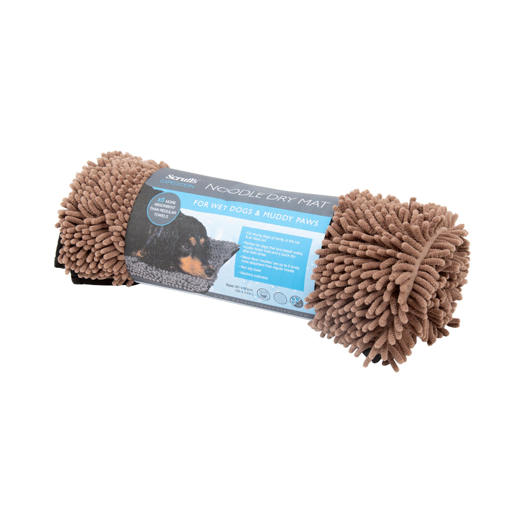 Scruffs Noodle Dry Mat - Chocolate 90 x 60 cm