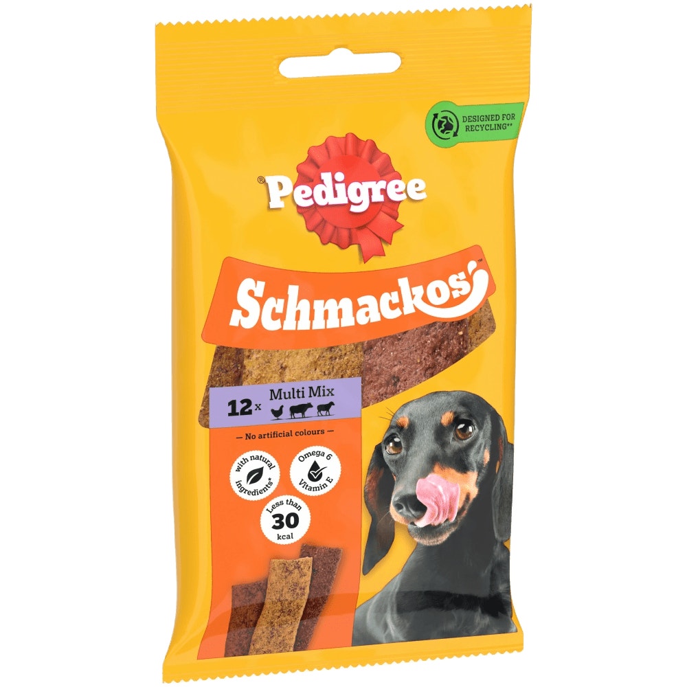Pedigree Schmackos Multi Meat Mix 12 Pack Dog Treats