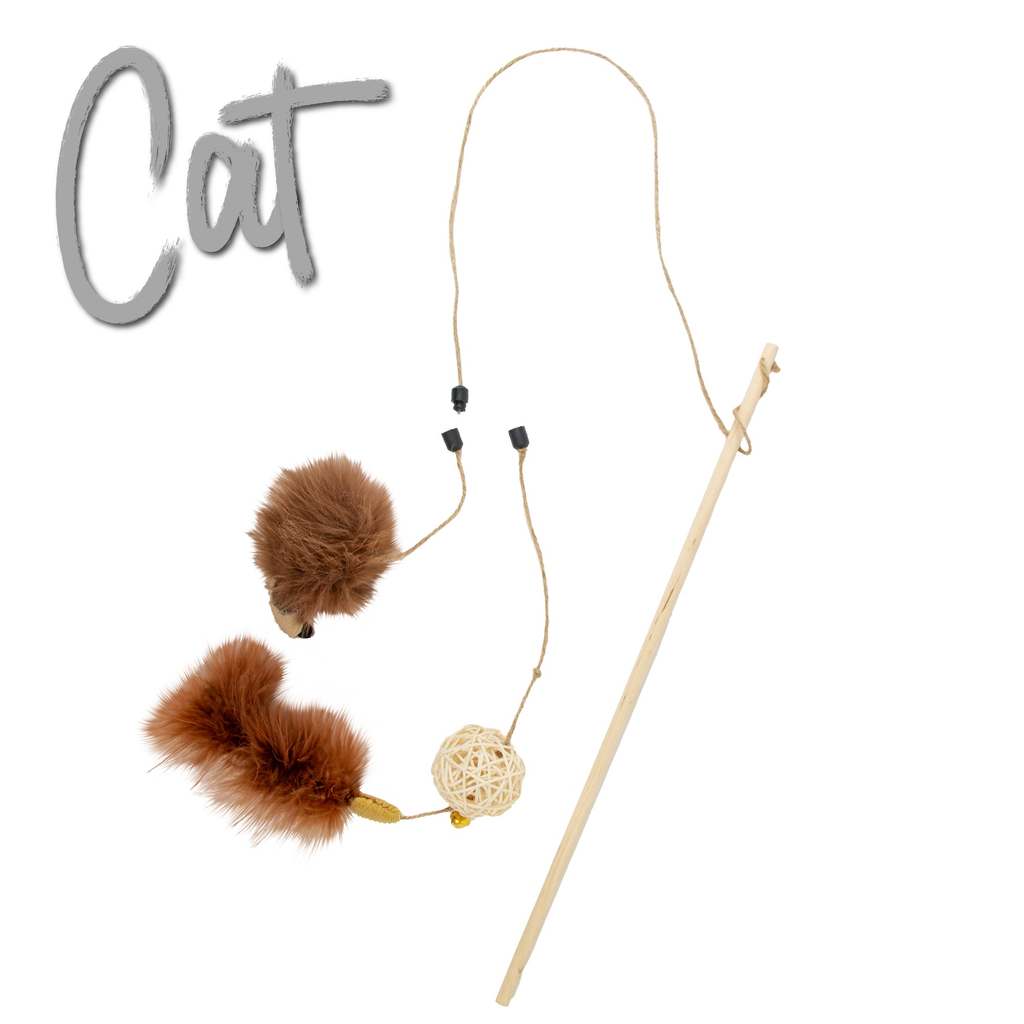 Ancol Changeable Cat Wand – Interactive Teaser Toy with Swappable Dangler