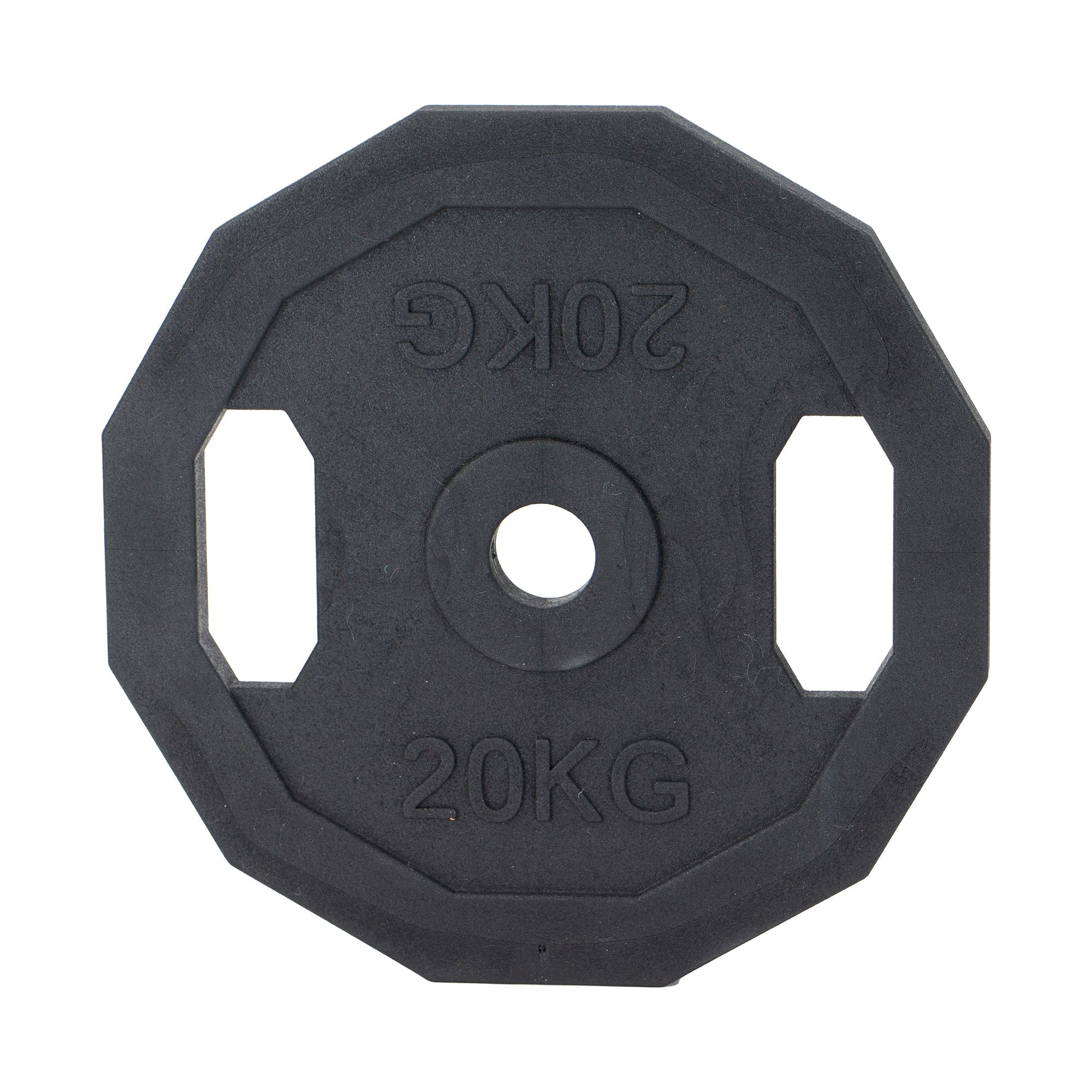 Ancol Tough Super Barbell Plate, 23cm rubber tug and fetch dog toy