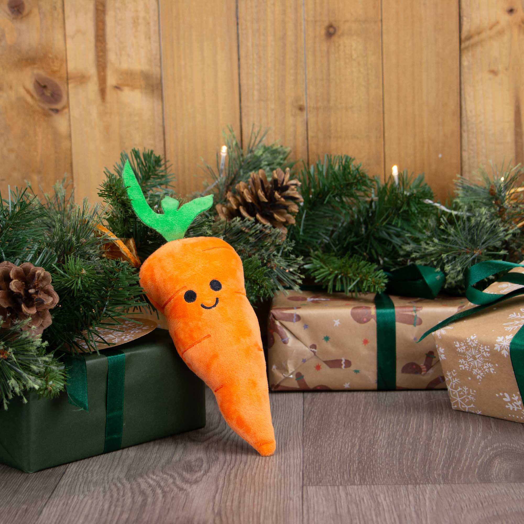 Ancol Mini Katie Carrot festive plush dog toy
