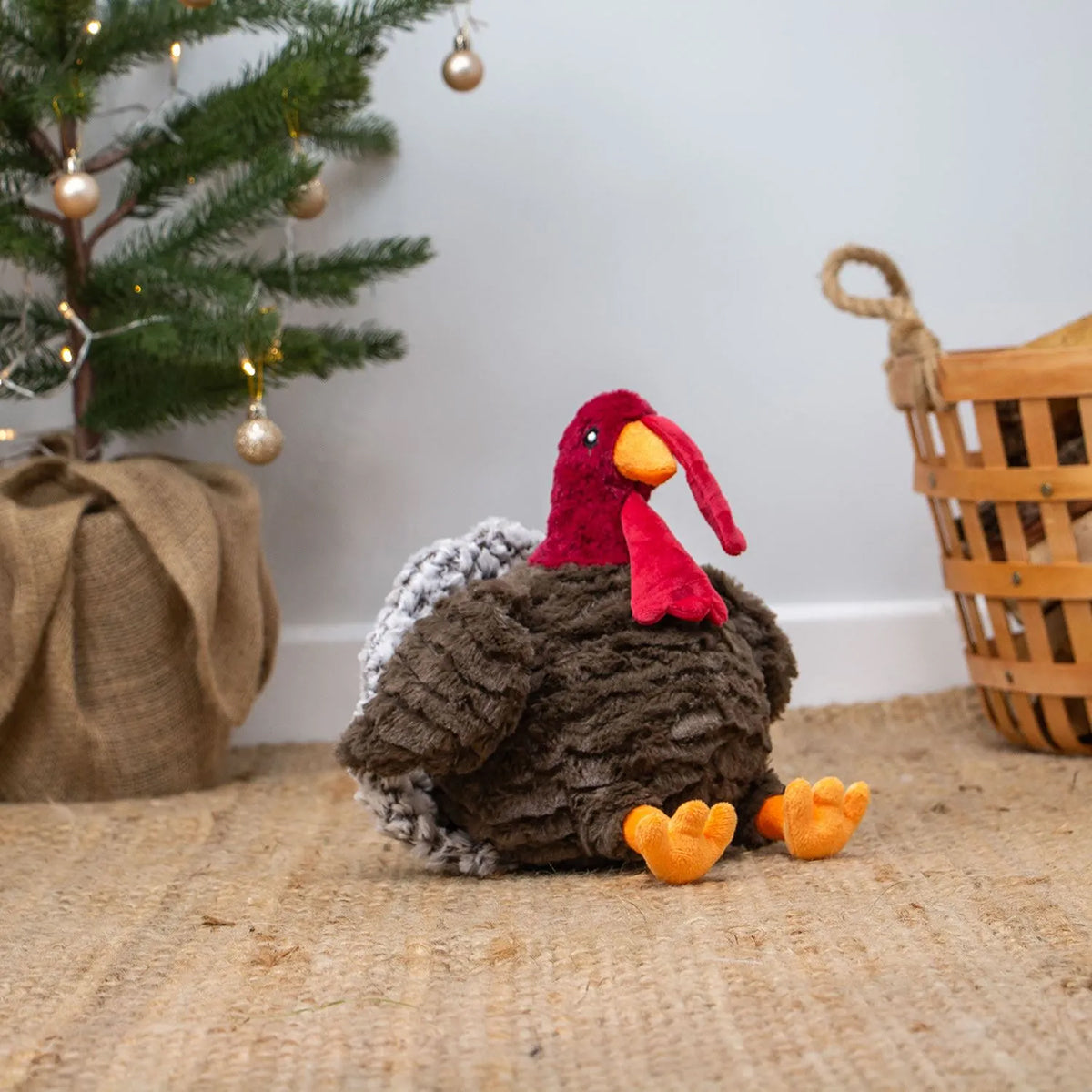 Ancol Tina Turkey plush dog toy
