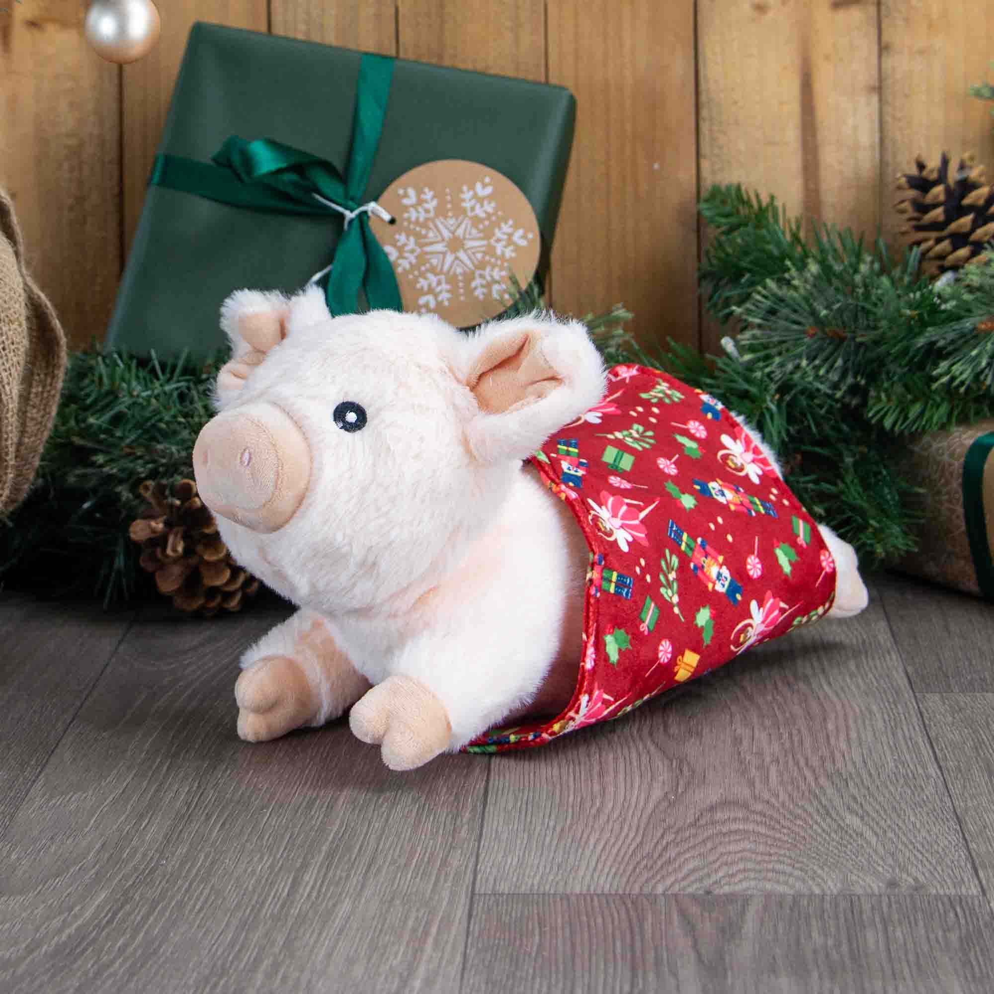 Ancol Paloma Pig in Blanket plush dog toy