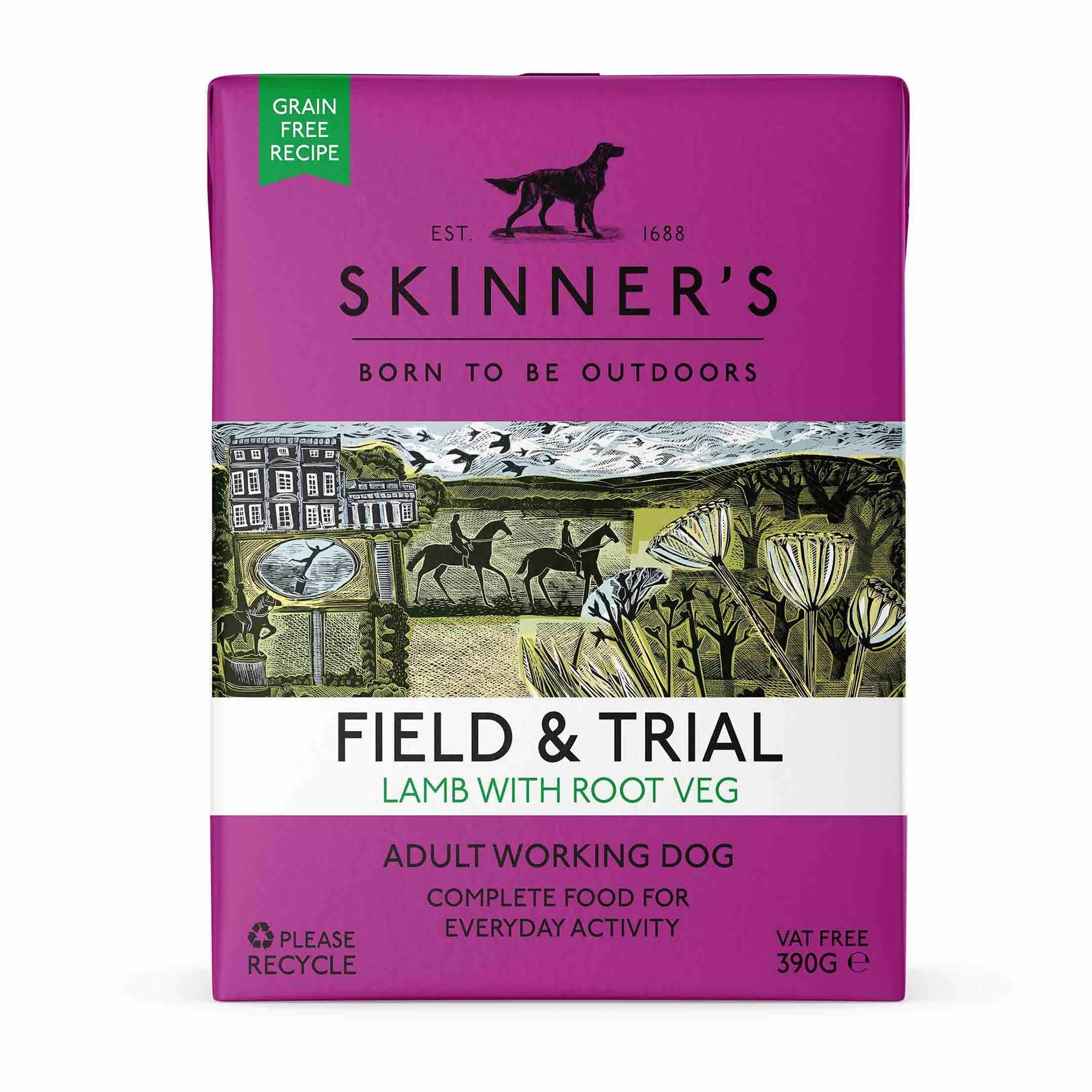 Skinner's Field & Trial Lamb with Root Veg Wet Dog Food – 18 x 390g