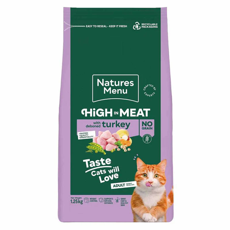 Natures Menu Cat High in Meat No Grain Turkey 3kg - Animall